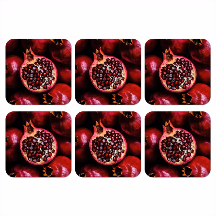 Onderzetter - Granaatappel - Rood - Fruit — 1