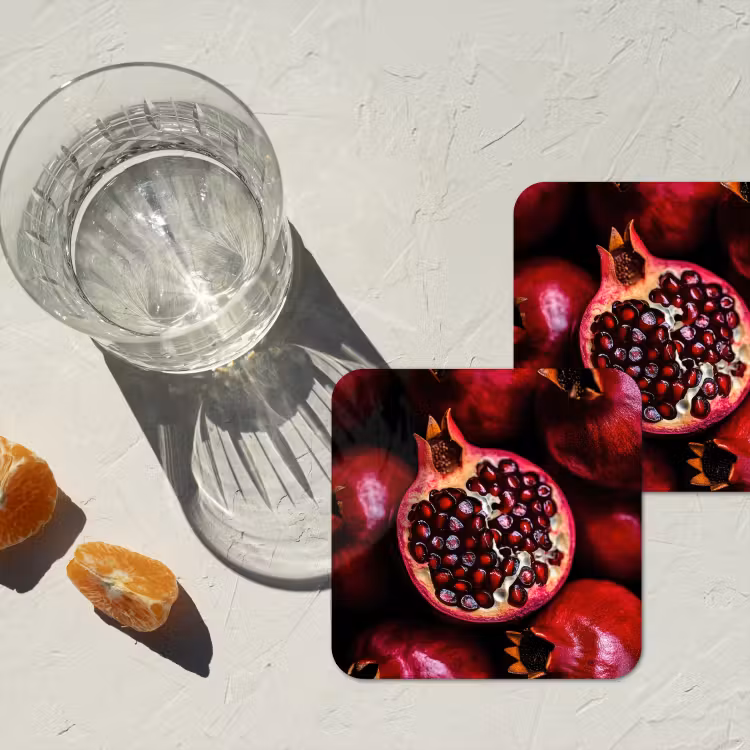 Onderzetter - Granaatappel - Rood - Fruit — 3