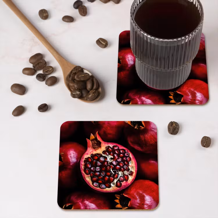 Onderzetter - Granaatappel - Rood - Fruit — 4