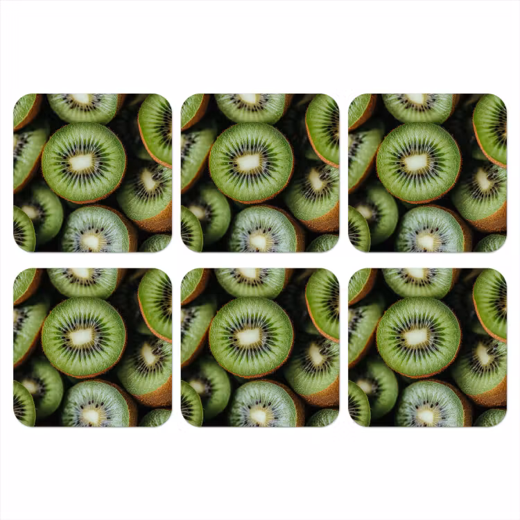 Onderzetter - Kiwi - Fruit - Groen — 1