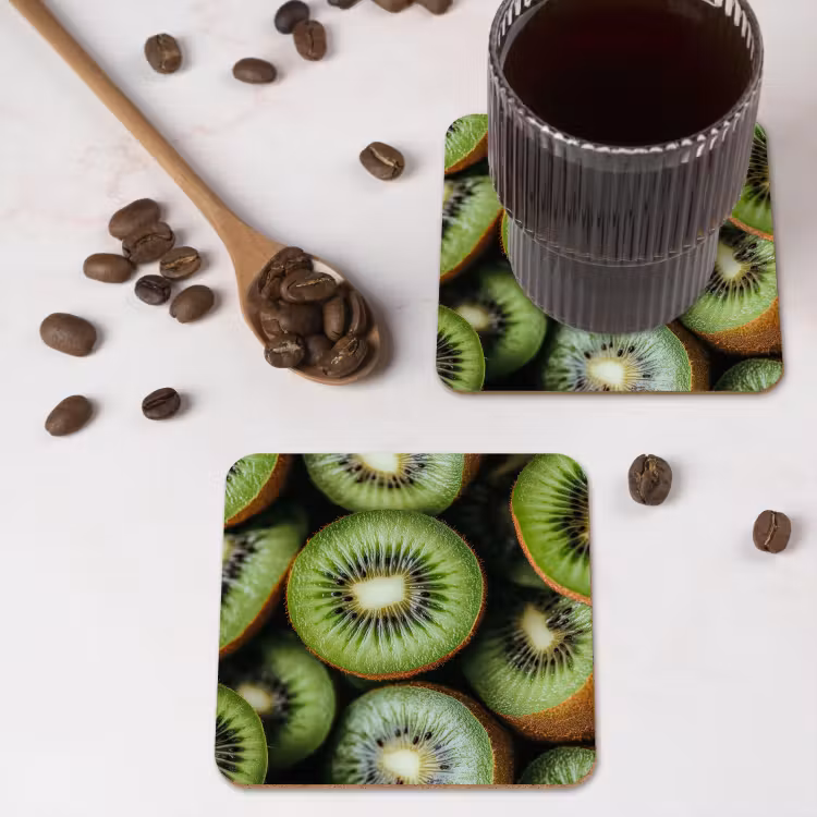 Onderzetter - Kiwi - Fruit - Groen — 4