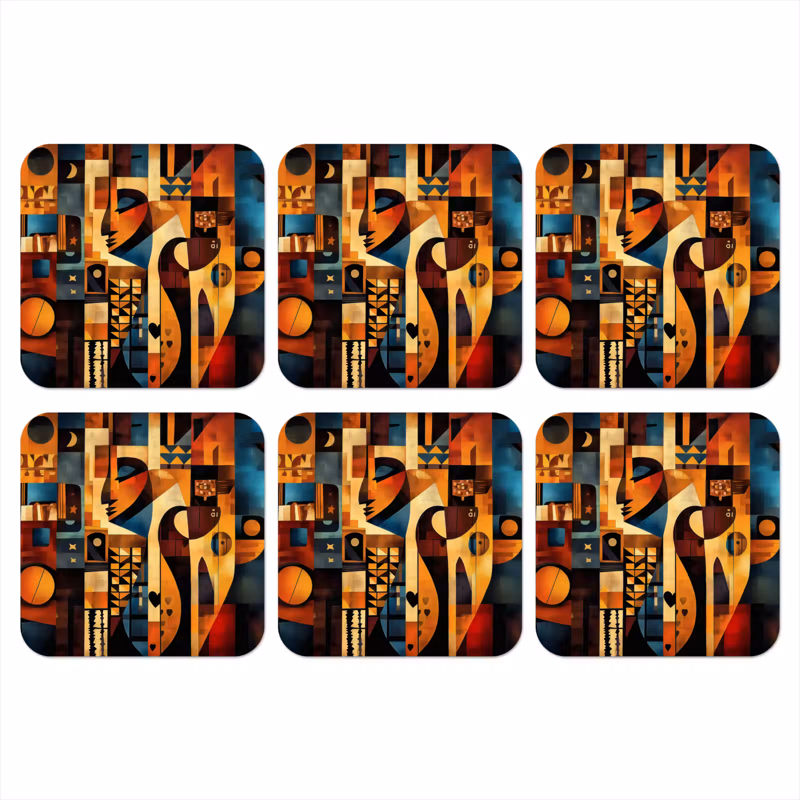 Onderzetter - Figuren - Abstract - Symbolen — 1