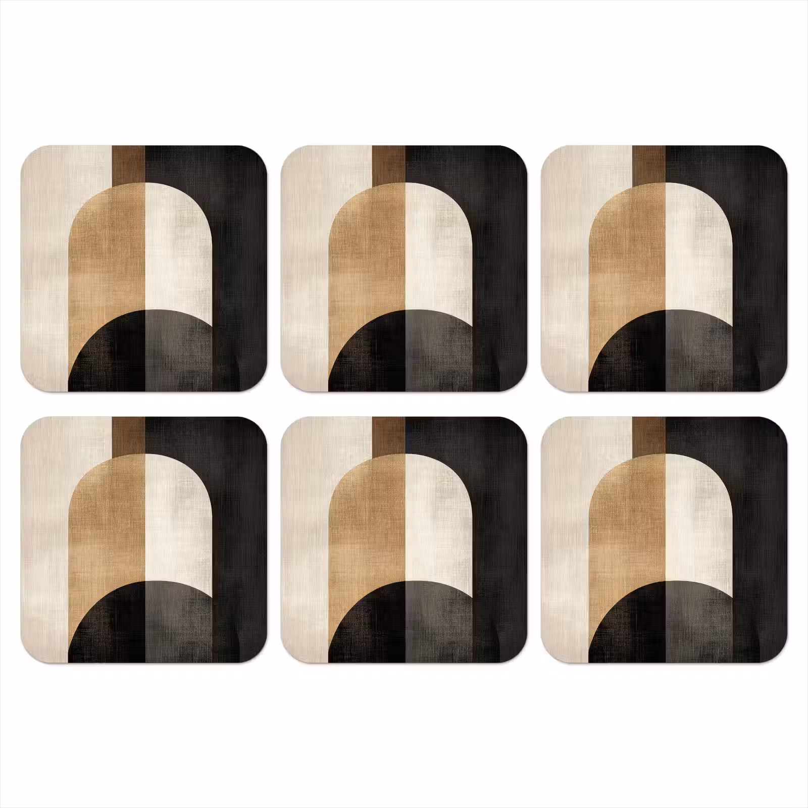 Onderzetter - Geometrische - Vormen - Wit — 1