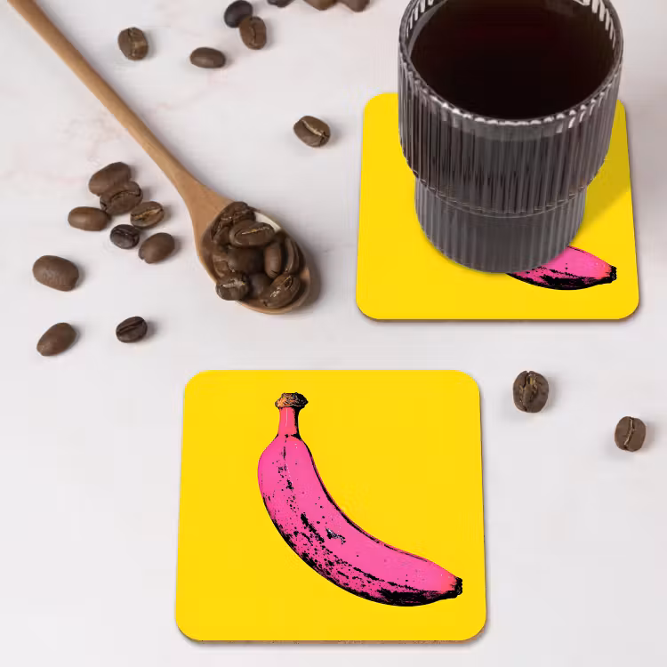 Onderzetter - Banaan - Grafisch - Geel — 4