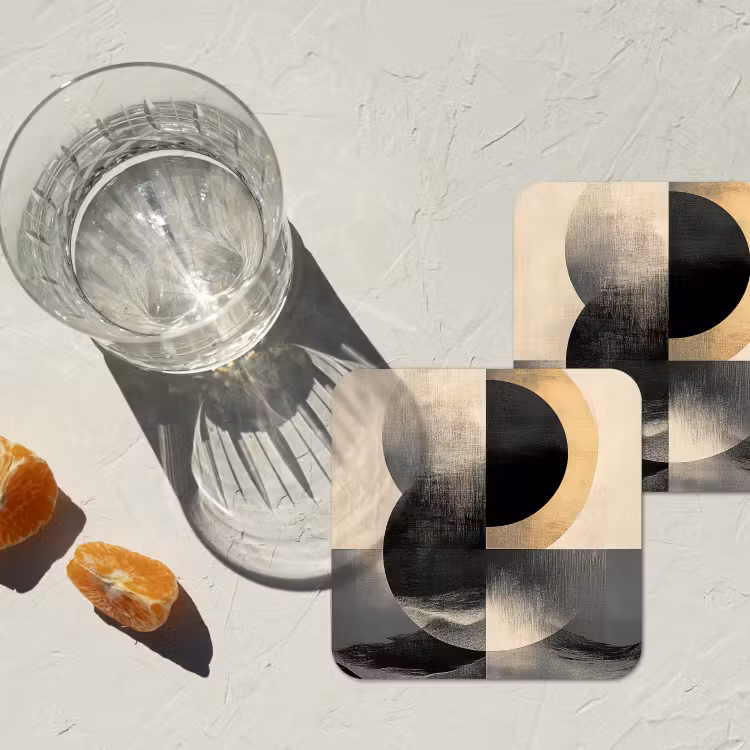 Onderzetter - Cirkels - Schaduw - Abstract — 3