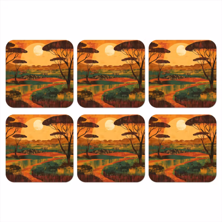 Onderzetter - Landschap - Afrikaans - Zon — 1