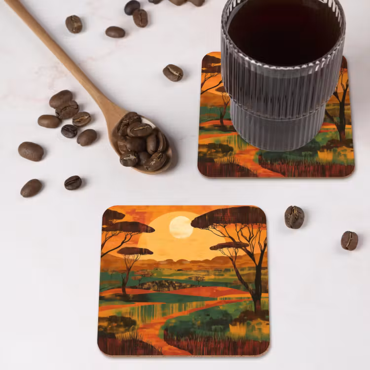 Onderzetter - Landschap - Afrikaans - Zon — 4