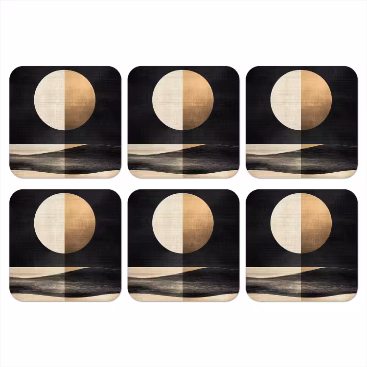 Onderzetter​ - Maan - Cirkel - Goud — 1