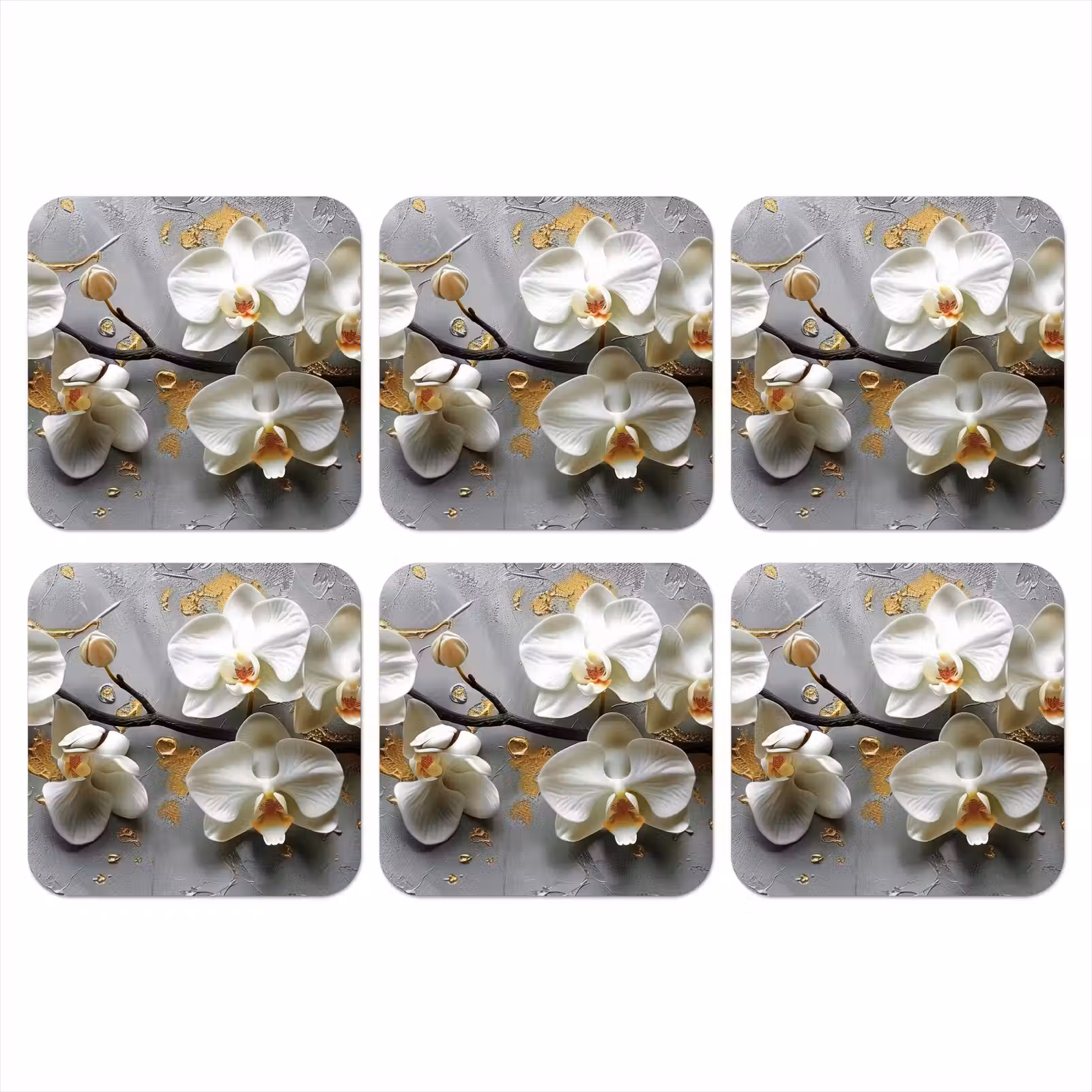 Onderzetter - Bloemen - Orchidee - Abstract - Modern — 1