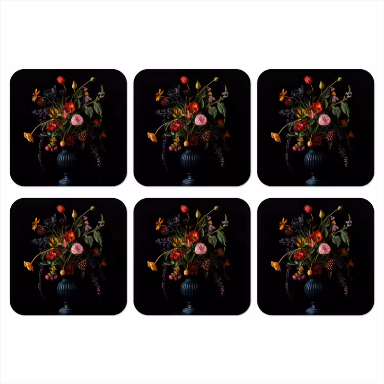 Onderzetter - Bloemen - Bessen - Klassiek — 1