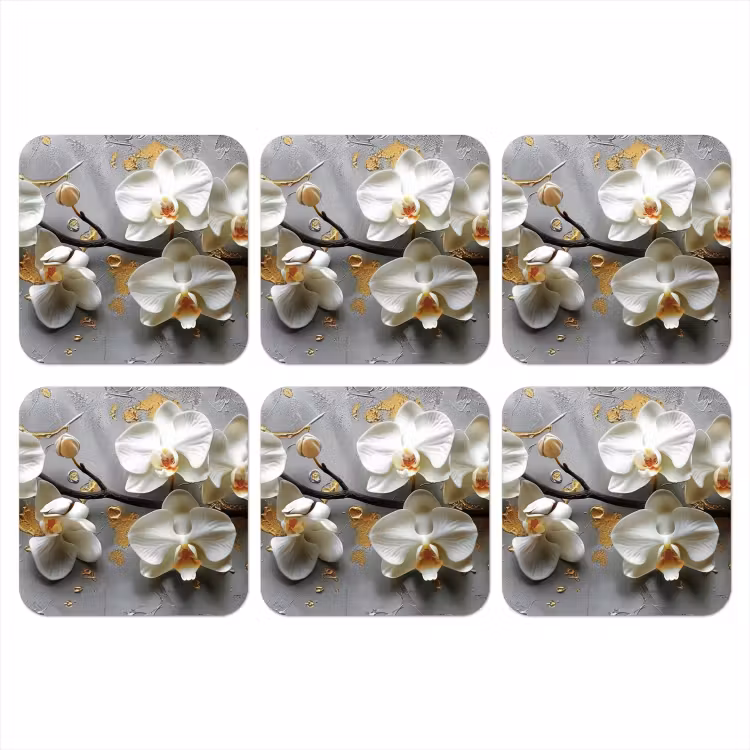 Onderzetter - Bloemen - Orchidee - Abstract - Modern — 1