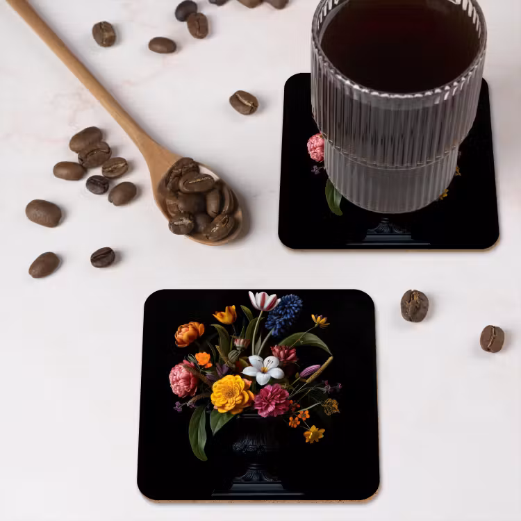 Onderzetter​ - Lente - Bloemen - Klassiek - Vaas — 4