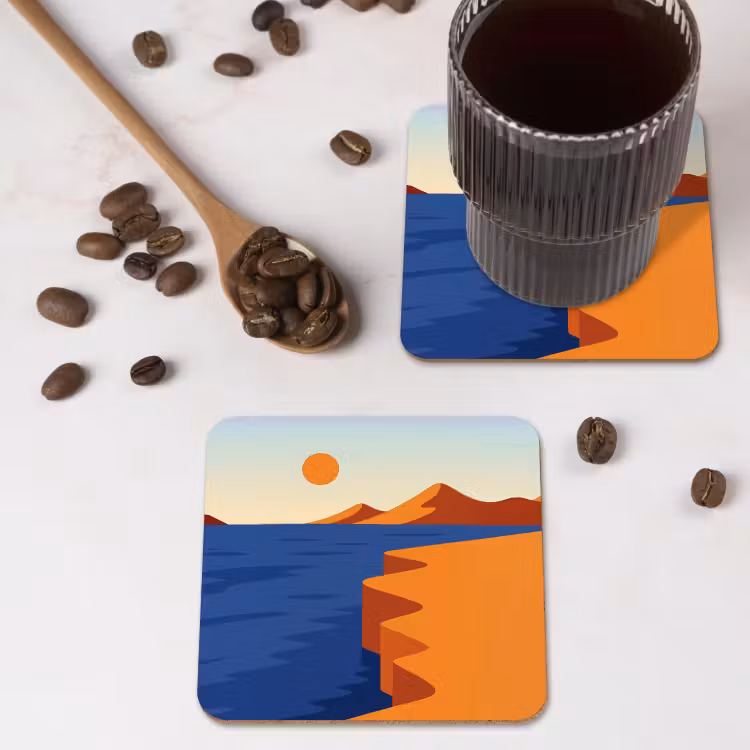 Onderzetter - Landschap - Bergen - Zon - Zee — 4