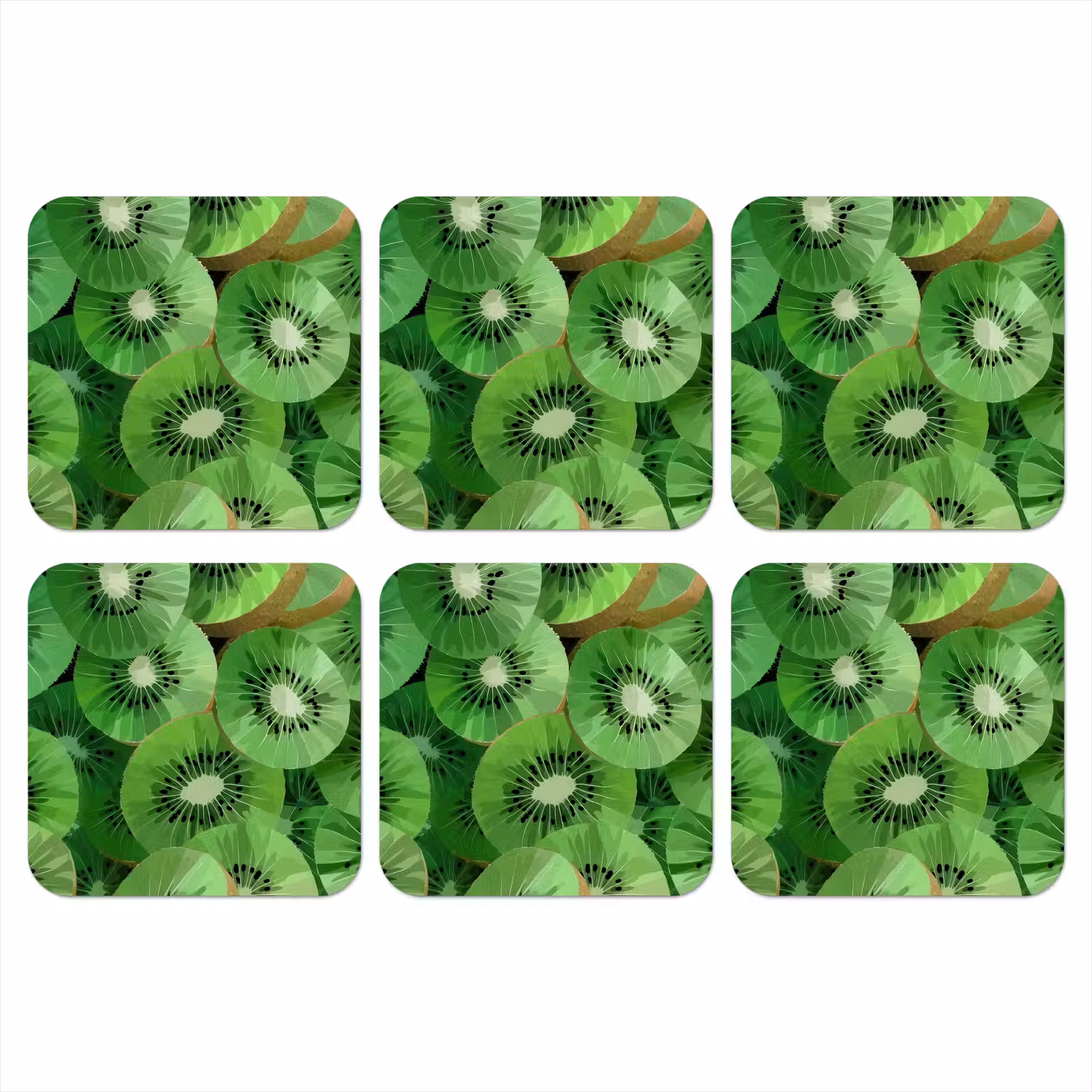 Onderzetter - Kiwi - Groen - Pitten — 1