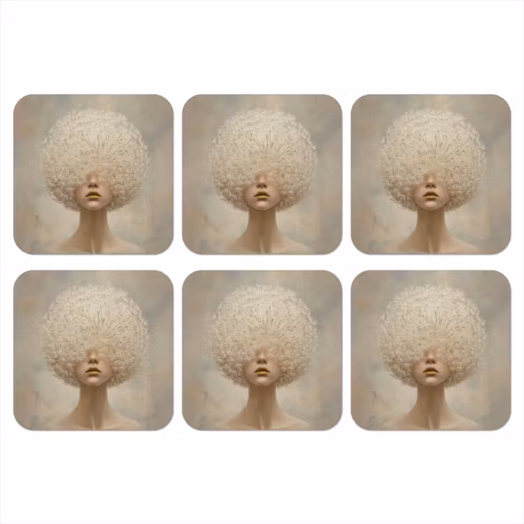 Onderzetter - Dromerig - Beige - Paardenbloemzaadjes — 1
