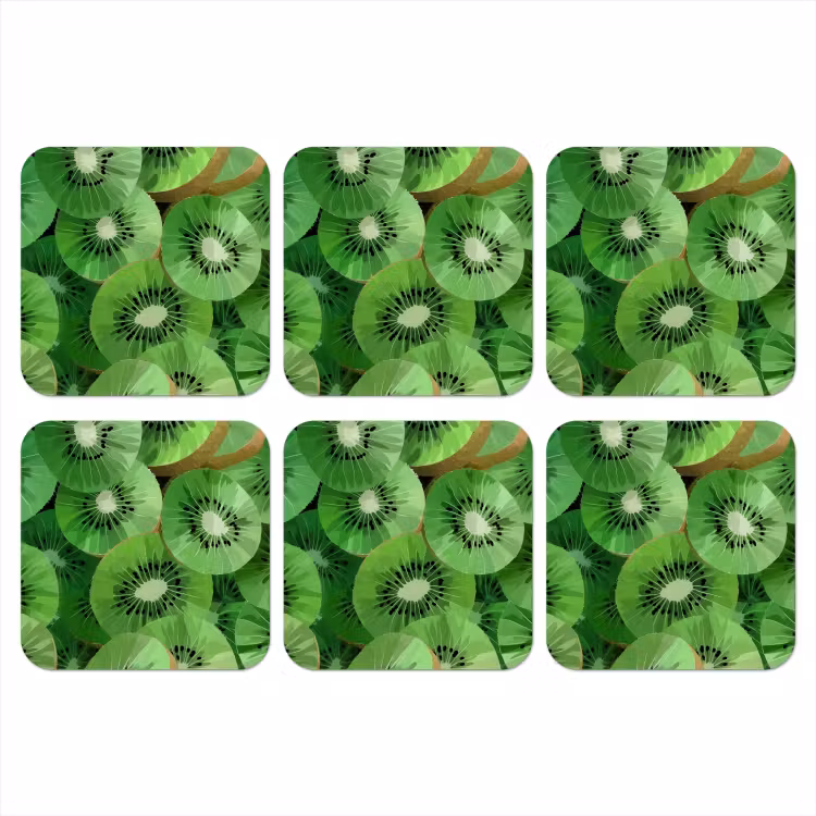 Onderzetter - Kiwi - Groen - Pitten — 1