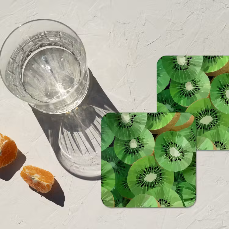 Onderzetter - Kiwi - Groen - Pitten — 3