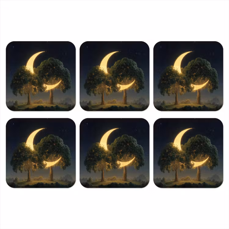 Onderzetter - Maan - Bomen - Rust — 1