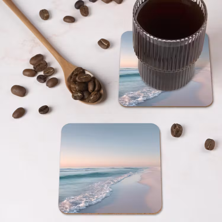 Onderzetter - Kustlijn - Pastel - water — 4