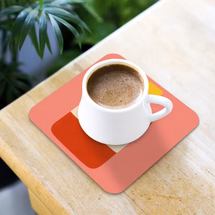 Onderzetter - Ketchup - Fles - Rood - Minimalistisch — 2
