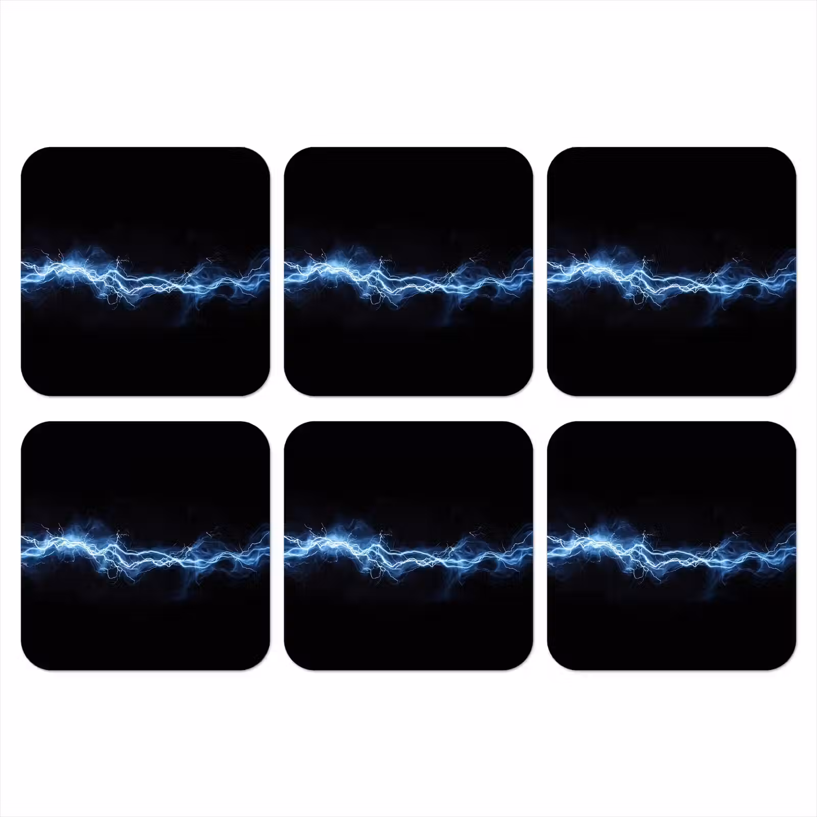 Onderzetter - Gaming - Bliksemflits - Blauw - Energie — 1