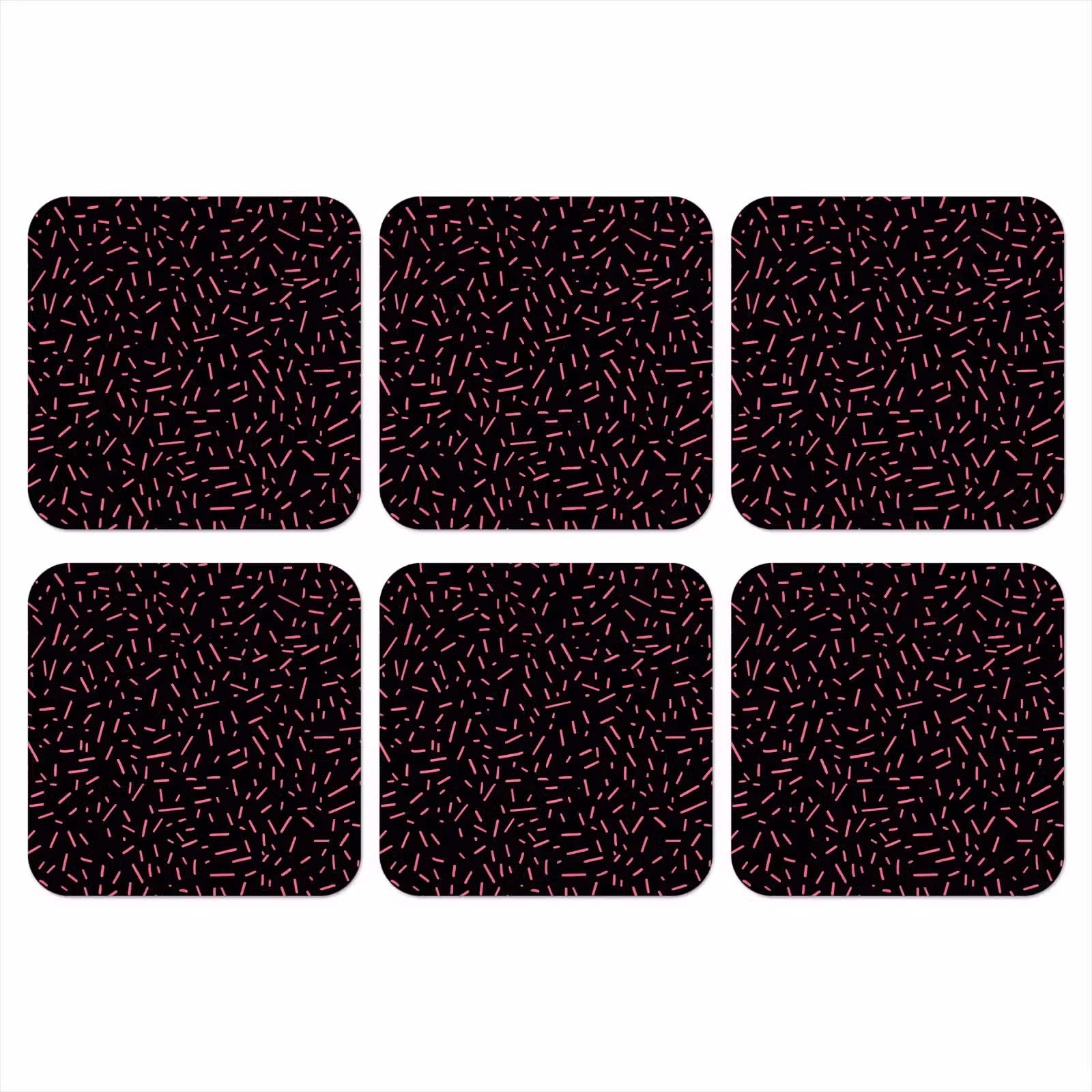 Onderzetter - Gaming - Streepjes - Roze - Abstract — 1