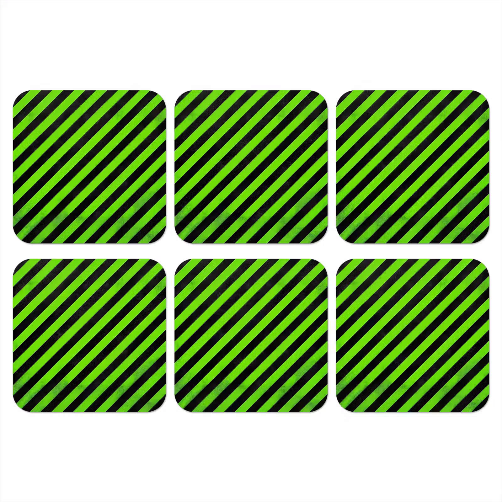 Onderzetter - Gaming - Strepen - Schuin - Groen — 1