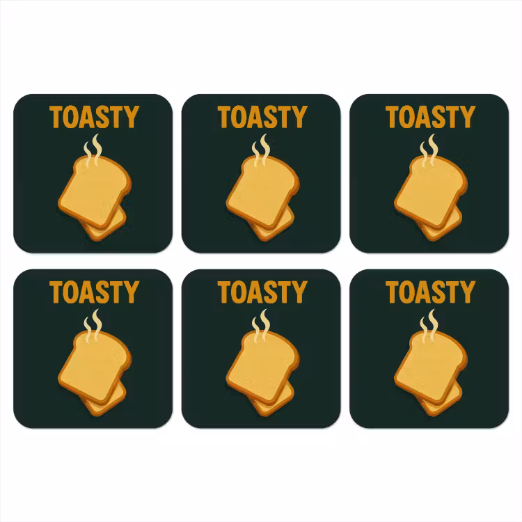 Onderzetter - Brood - Tosti - Groen - Minimalistisch — 1