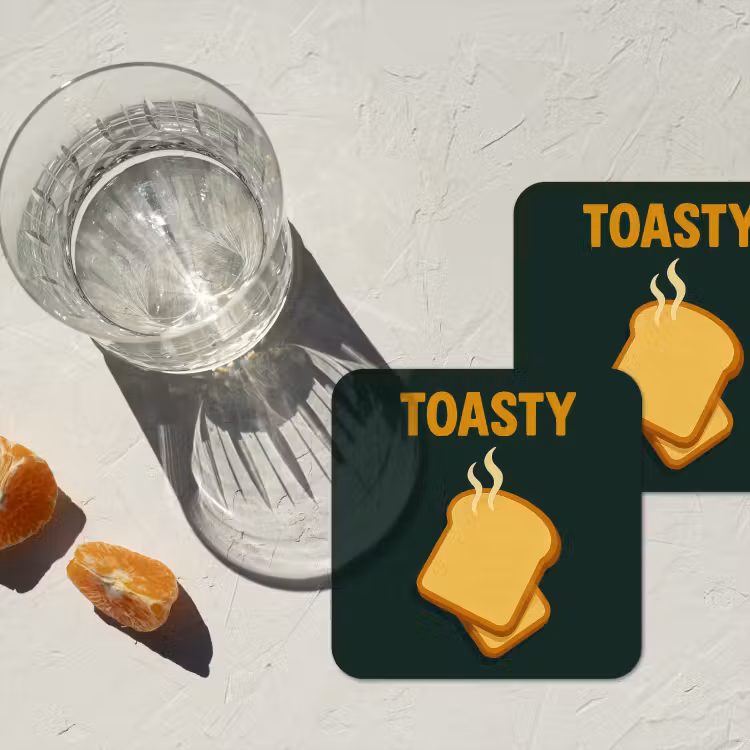 Onderzetter - Brood - Tosti - Groen - Minimalistisch — 3