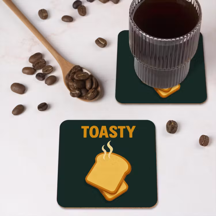 Onderzetter - Brood - Tosti - Groen - Minimalistisch — 4