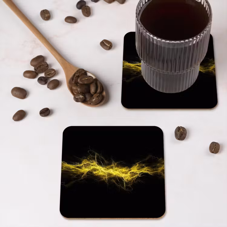 Onderzetter - Gaming - Elektriciteit - Geel - Energie — 4