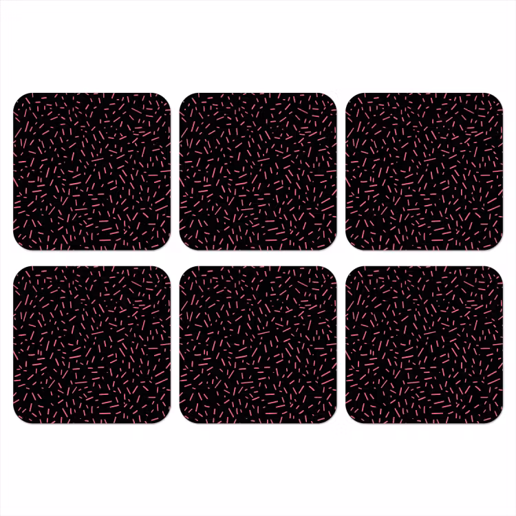Onderzetter - Gaming - Streepjes - Roze - Abstract — 1