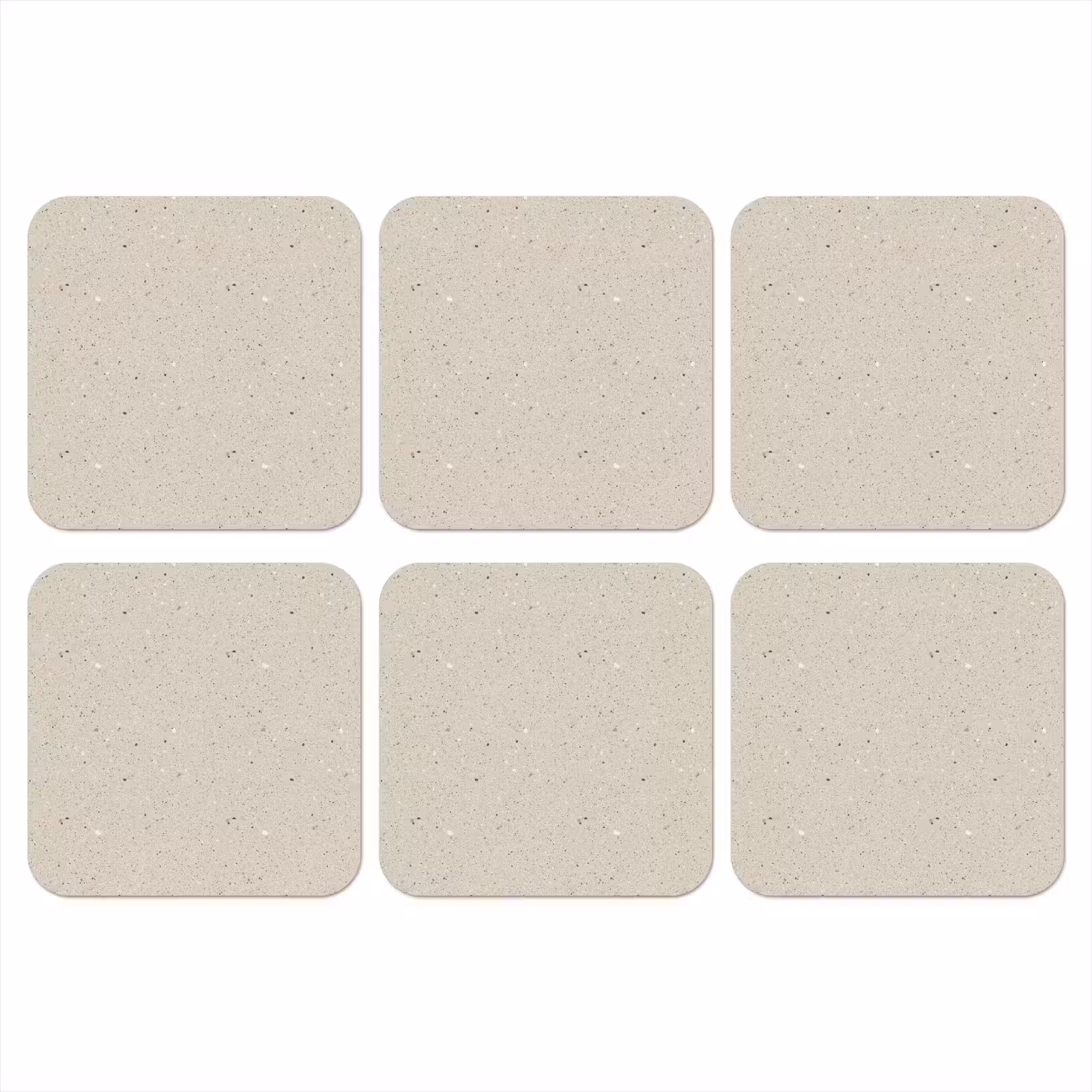 Onderzetter - Lichtbeige - Terrazzo - Grijs — 1