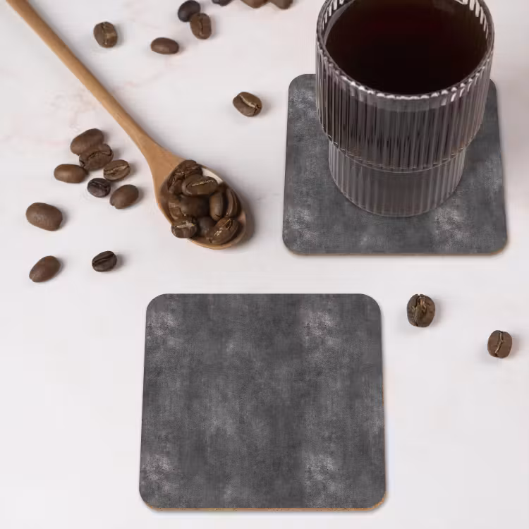 Onderzetter - Donkergrijs - Ruw - Beton — 4