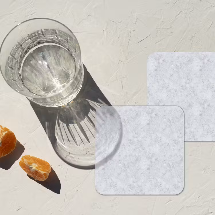 Onderzetter - Grijs - Terrazzo-effect - Beton — 3