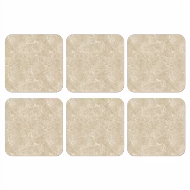 Onderzetter - Lichtbeige - Marmer - Diffusie adering — 1