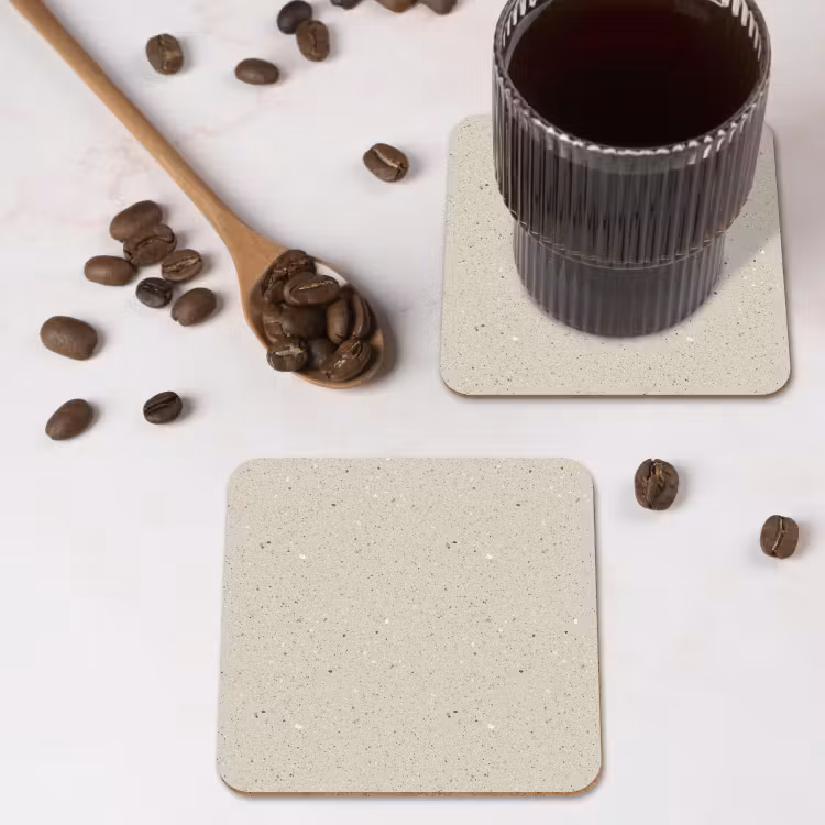 Onderzetter - Lichtbeige - Terrazzo - Grijs — 4