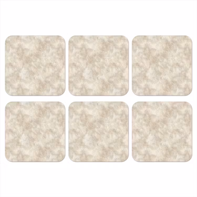 Onderzetter - Beige - Reliëfstructuur - Natuursteen — 1