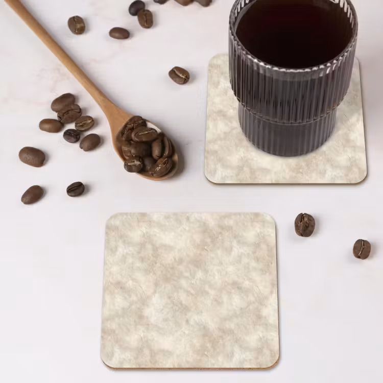 Onderzetter - Beige - Reliëfstructuur - Natuursteen — 4