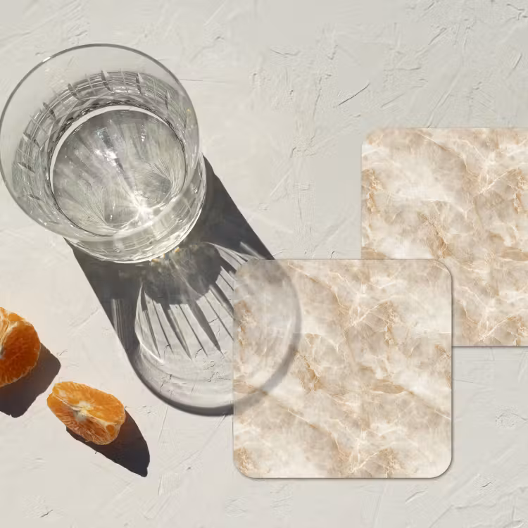 Onderzetter - Lichtbeige - Onyx - Subtiel — 3
