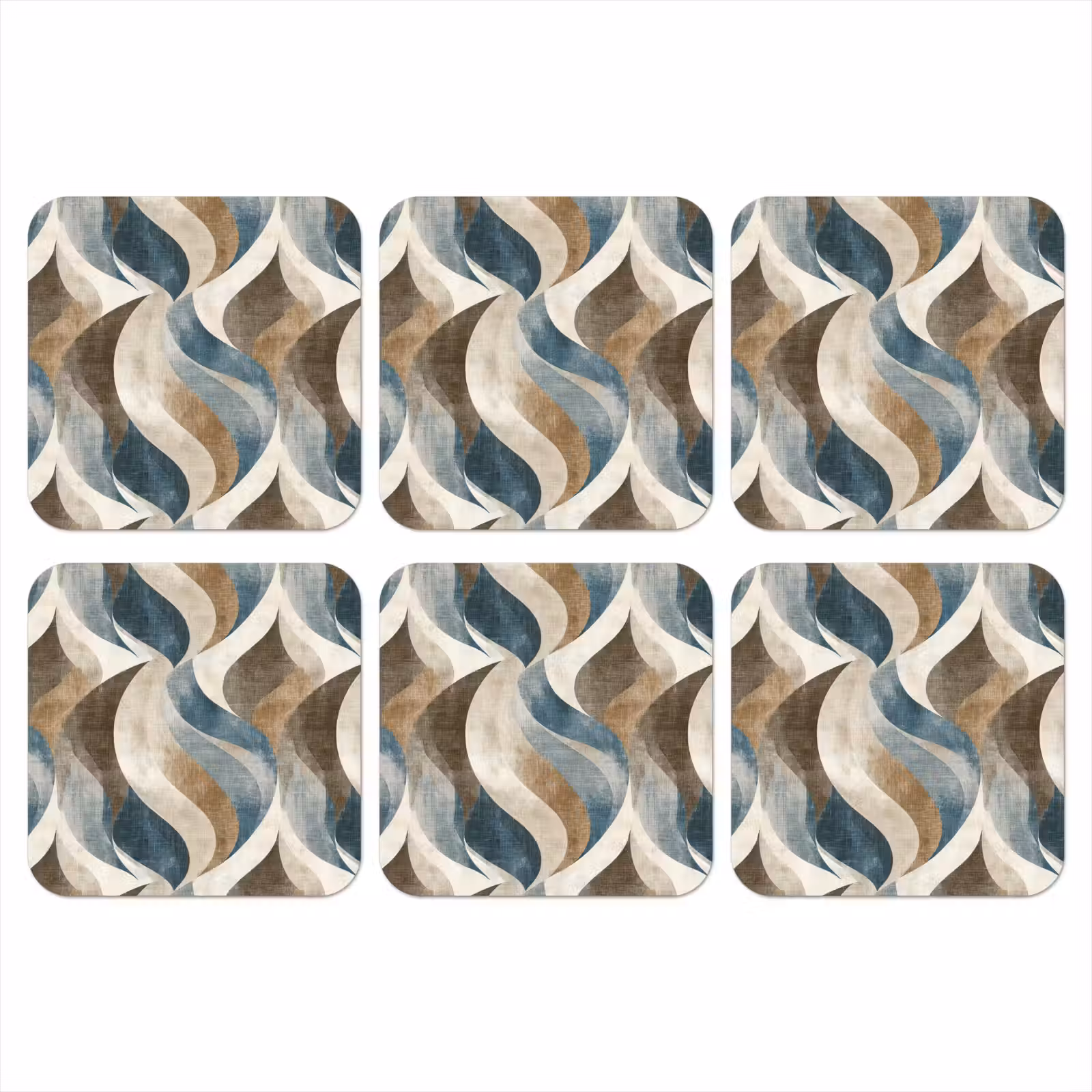 Onderzetter - Abstract - Golven - Kleurrijk — 1
