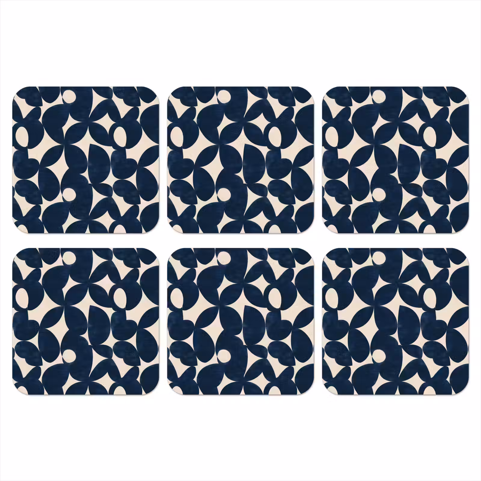 Onderzetter - Modern - Geometrisch - Blauw — 1
