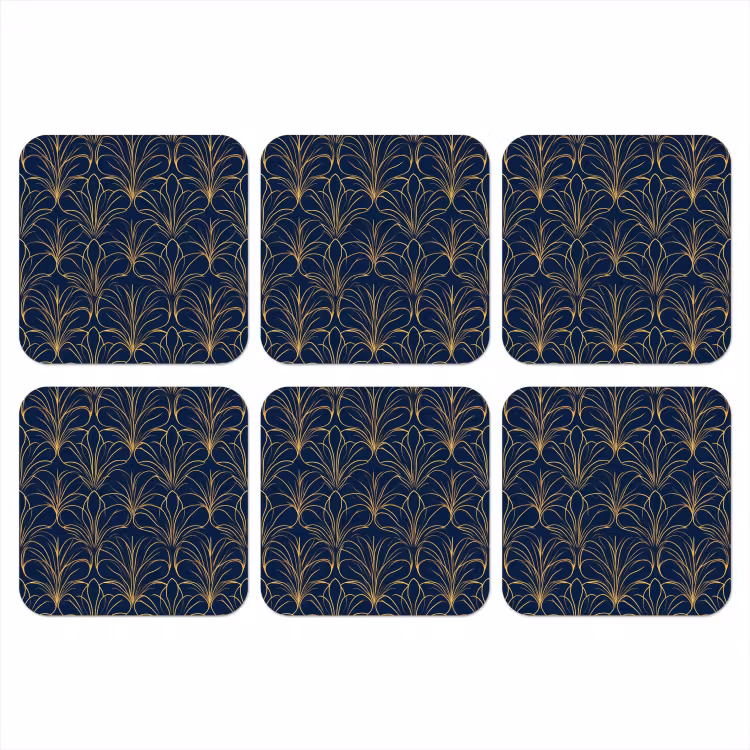 Onderzetter - Deco - Waaier - Blauw — 1