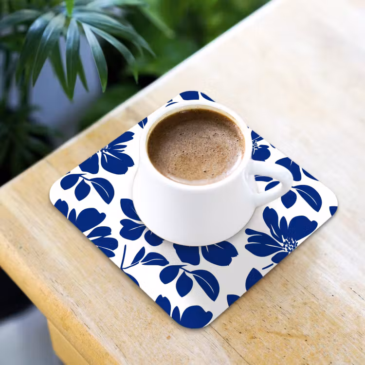 Onderzetter​ - Floraal - Modern - Blauw — 2