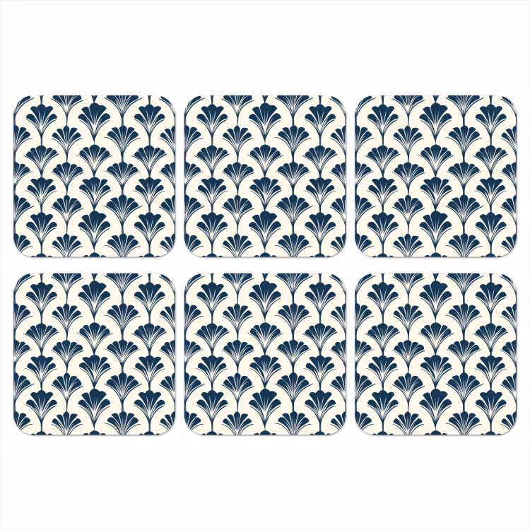 Onderzetter - Klassiek - Motief - Blauw — 1
