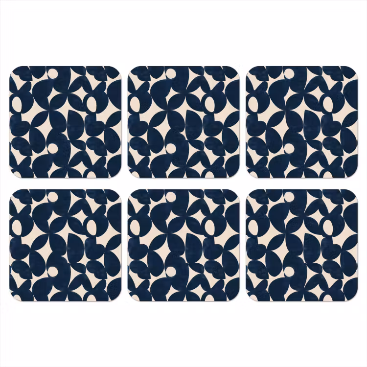 Onderzetter - Modern - Geometrisch - Blauw — 1