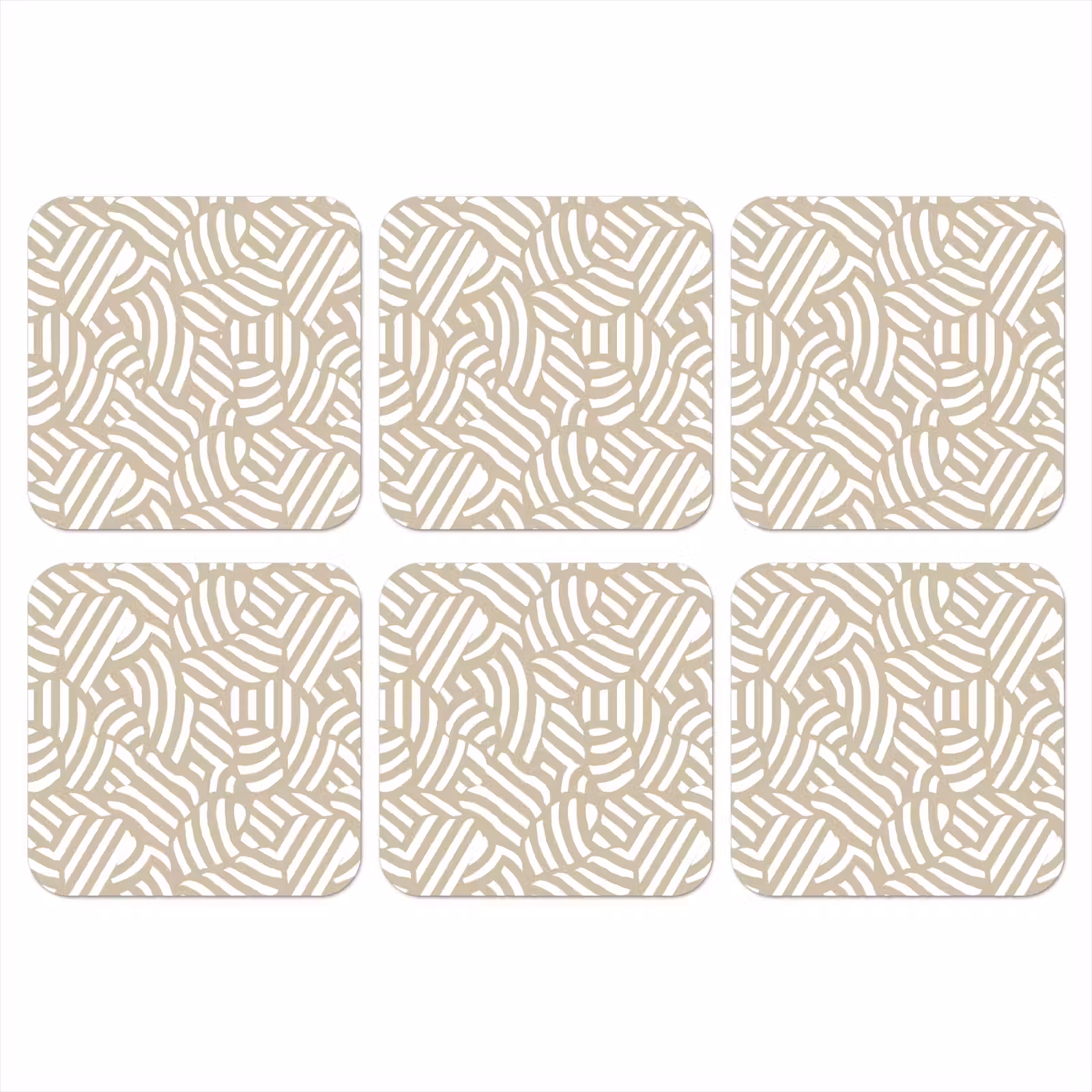 Onderzetter - Abstract - Modern - Beige — 1