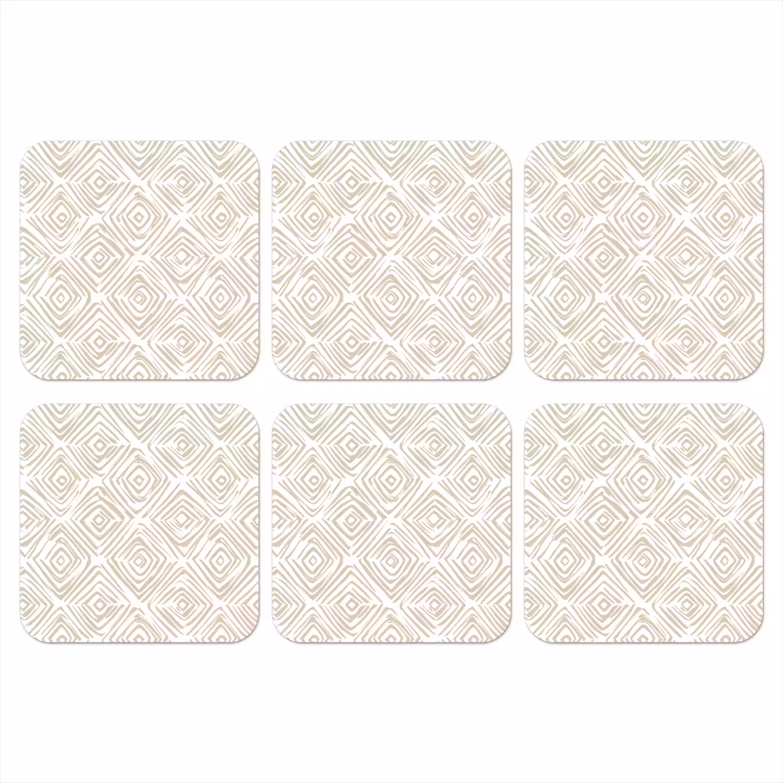Onderzetter - Abstract - Ruit - Beige — 1