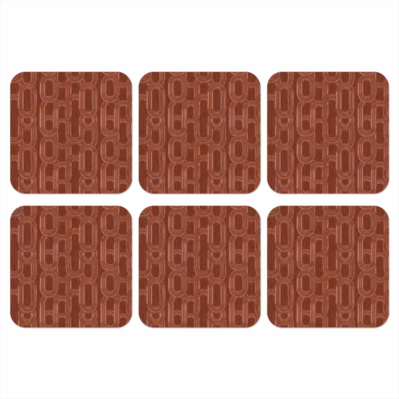Onderzetter - Abstract - Textuur - Bruin — 1