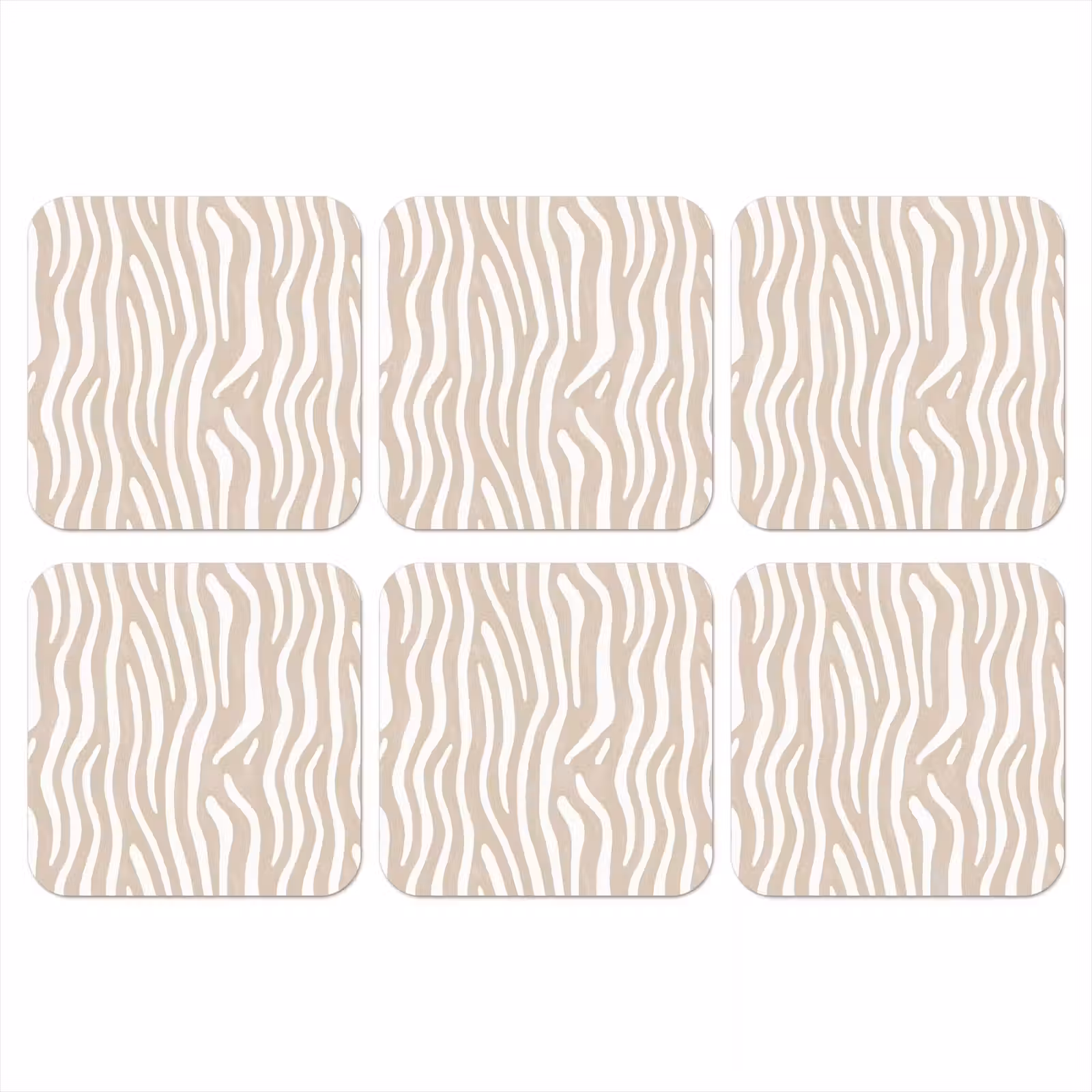 Onderzetter - Abstract - Zebra - Beige — 1